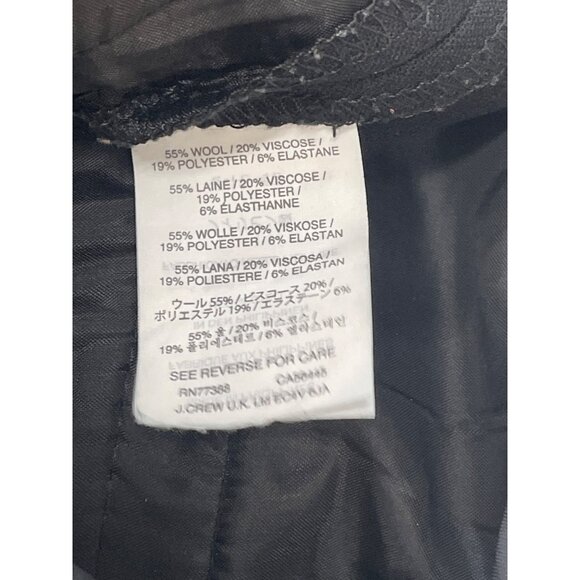 J.Crew Women's Black Dress Work Pants Sz 0 - Picture 10 of 11